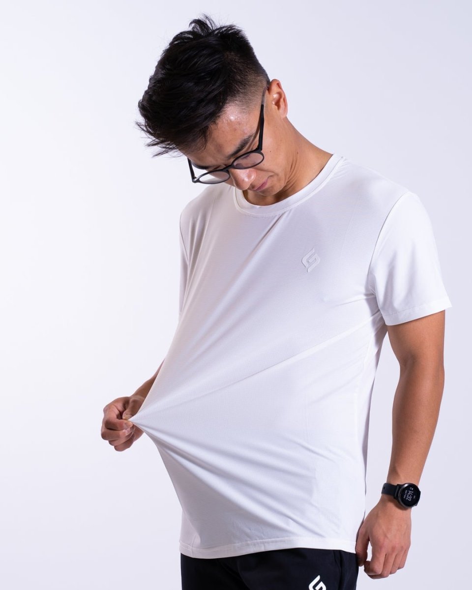 Core Mesh T-shirt - White - The Lasting Shape