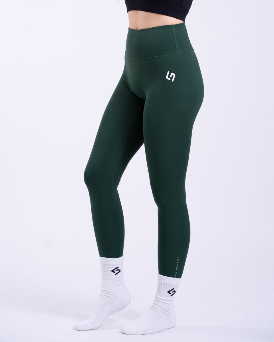 High Waist Core Tights - Forest Green - The Lasting Shape