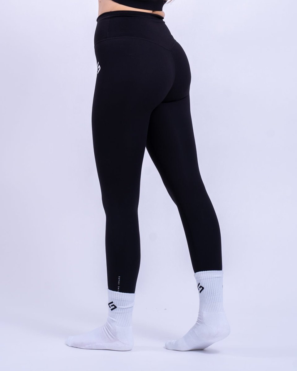 Highwaist Core Tights uden Elastik - Black - The Lasting Shape