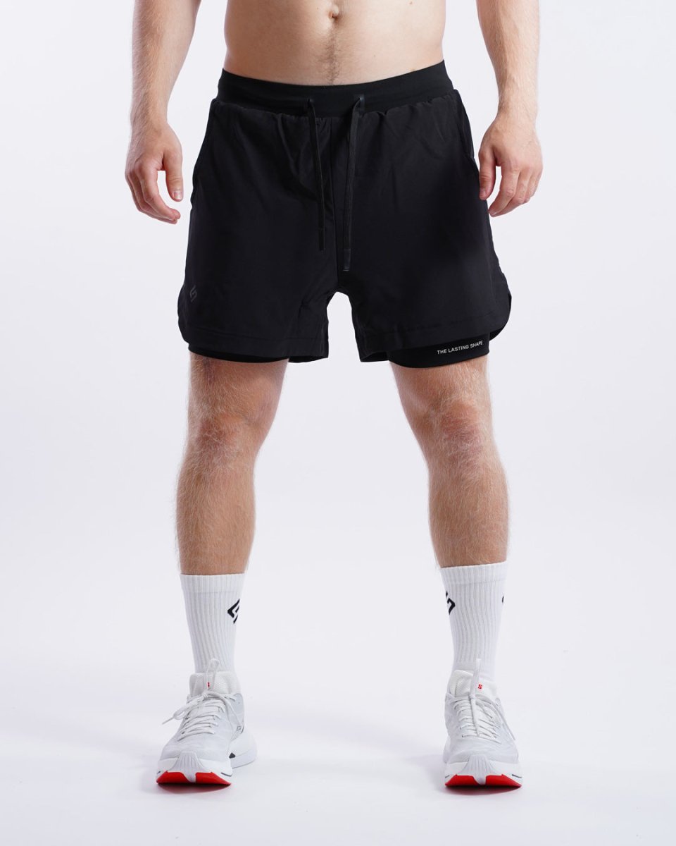 Trek Shorts 2in1 - Black - The Lasting Shape